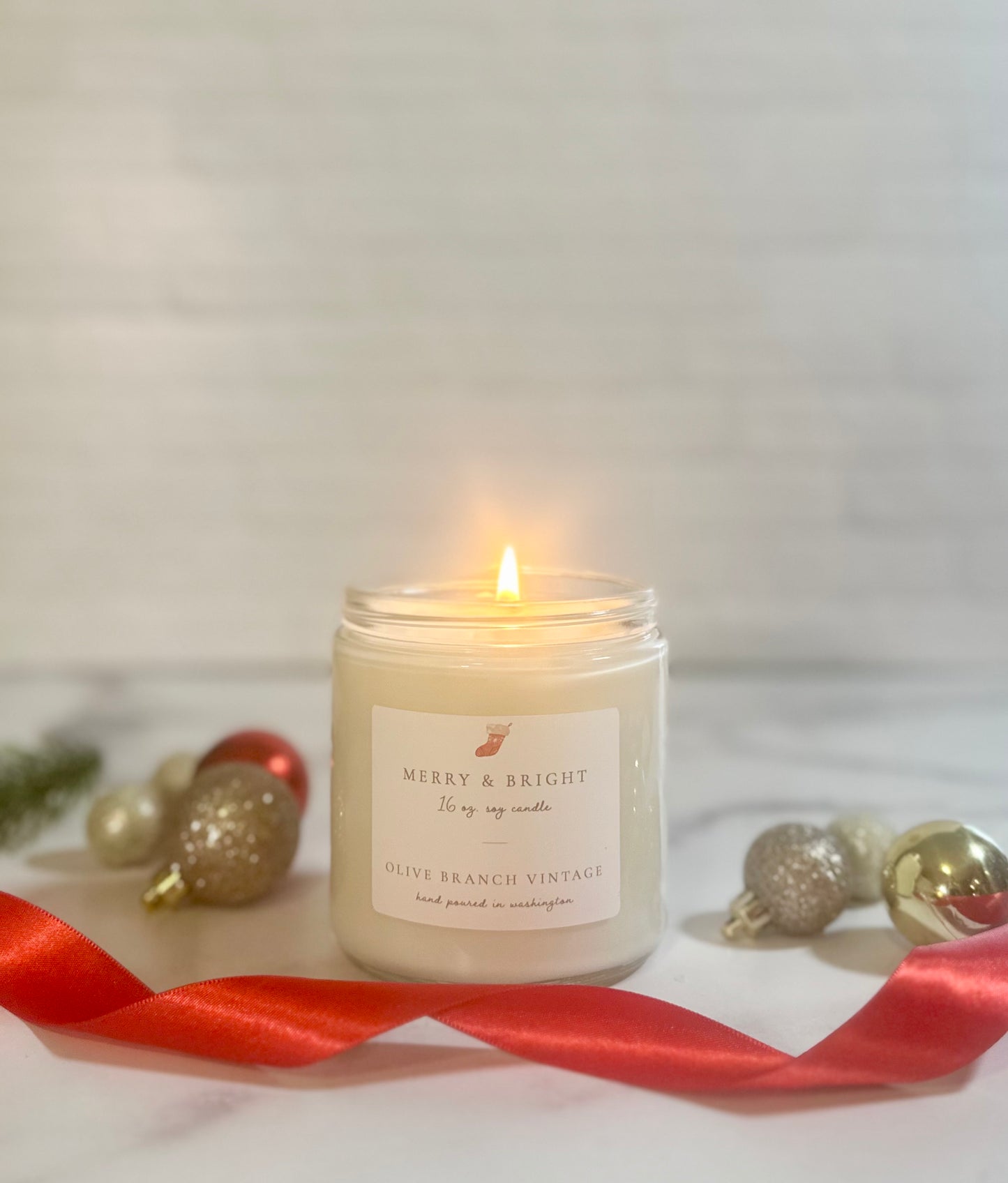 Merry + Bright 16 oz candle