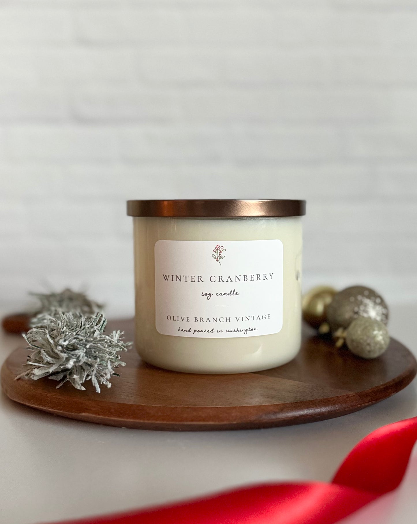 Winter Cranberry 3-wick candle