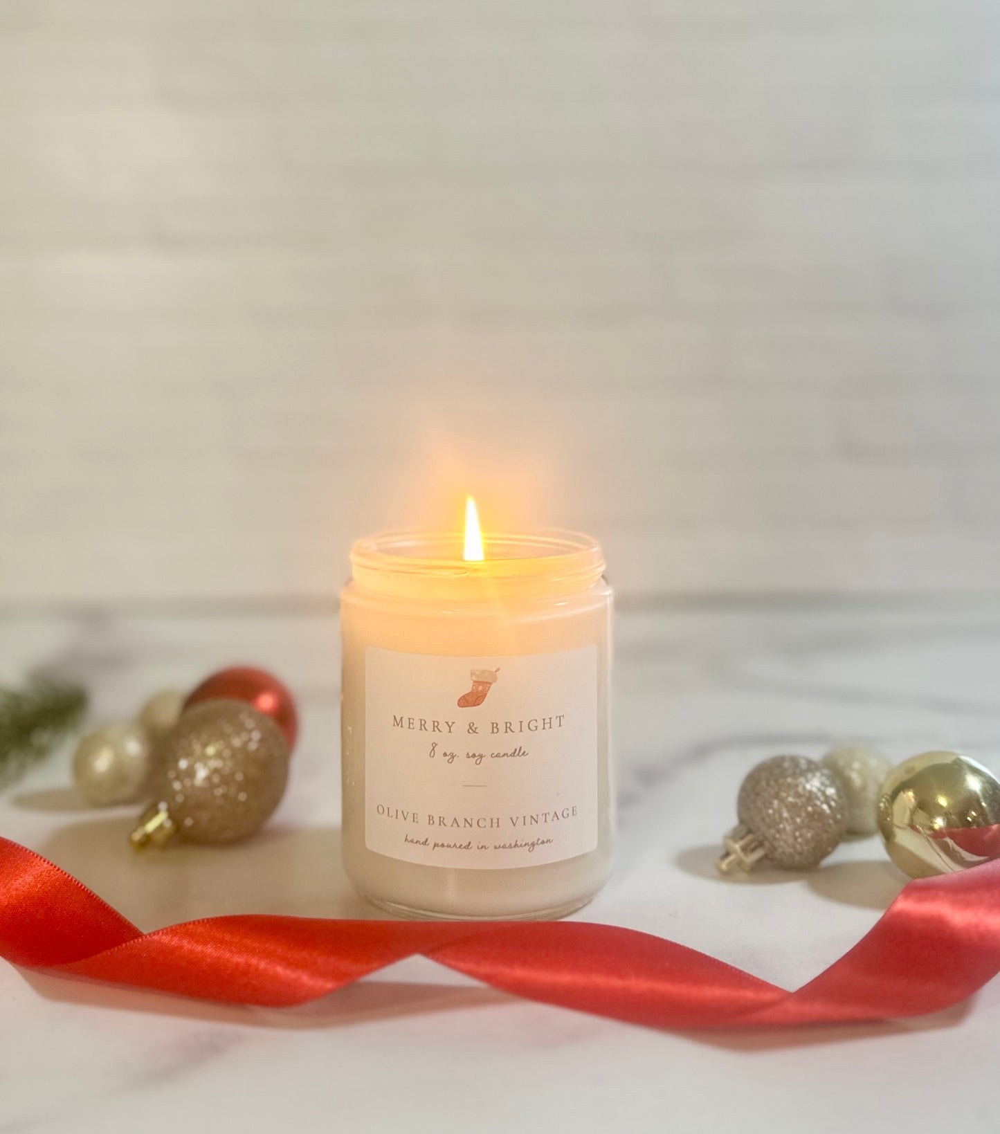 Merry + Bright 8 oz candle