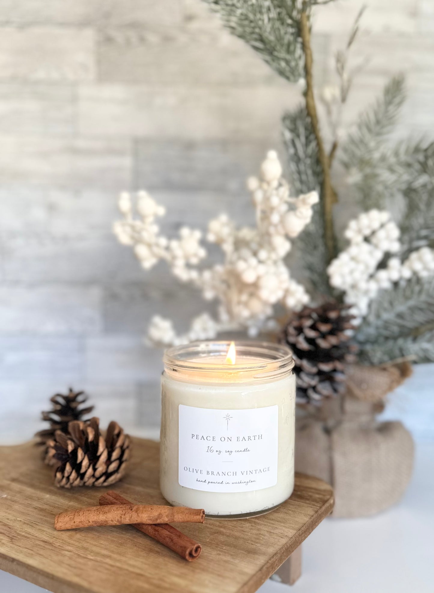 Peace on Earth 16 oz candle
