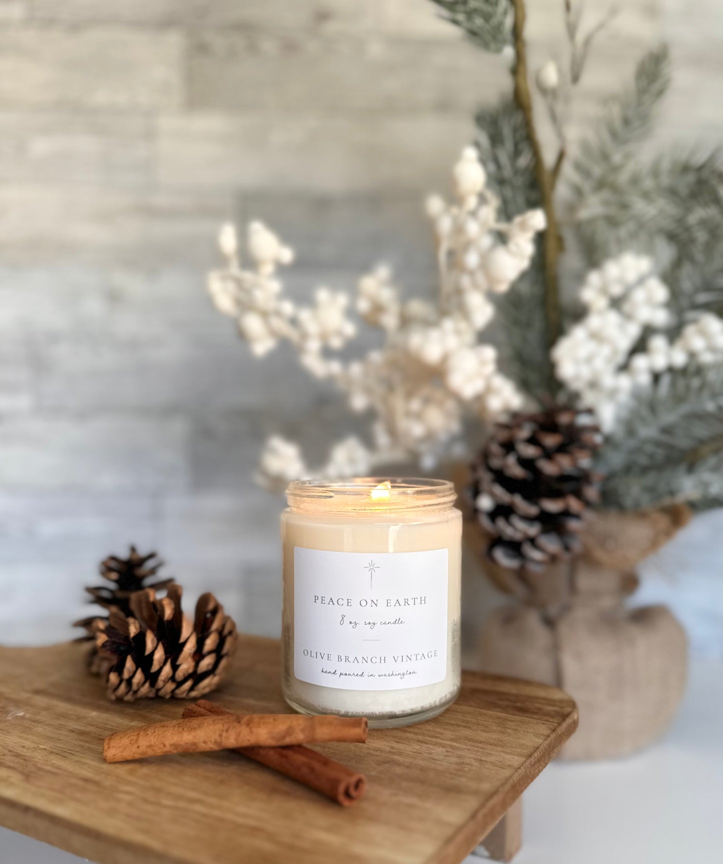 Peace on Earth 8 oz candle