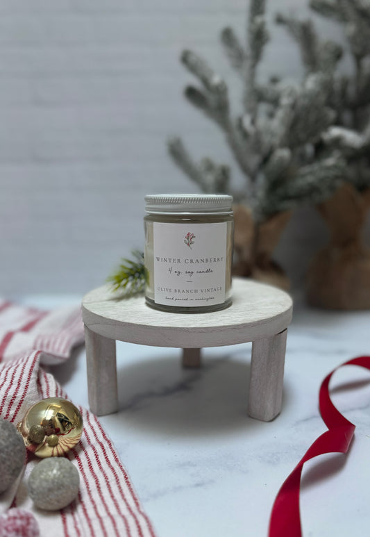 Winter Cranberry 4 oz candle