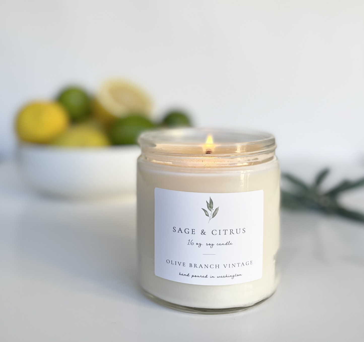 Sage + Citrus 16 oz candle