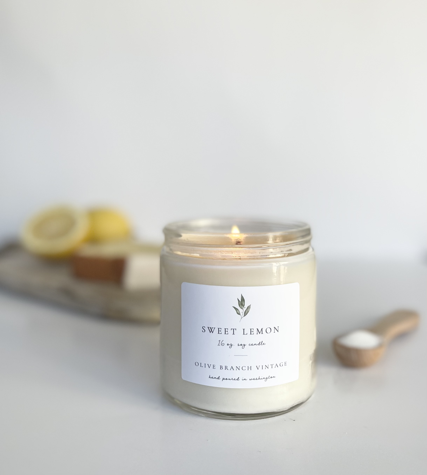 Sweet Lemon 16 oz candle